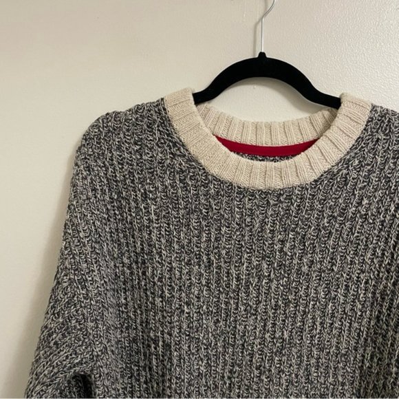 ROOTS Cabin women’s sock monkey crewneck sweater size small - Picture 3 of 10